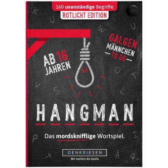 DENKRIESEN - HANGMAN® - ROTLICHT EDITION "Galgenmännchen TO GO"