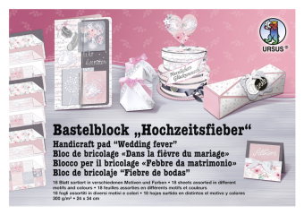 URSUS Bastelblock "Hochzeitsfieber"