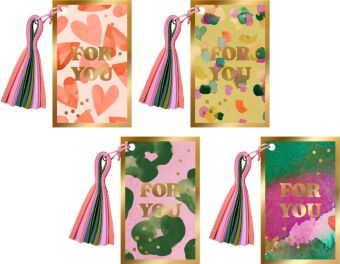 Geschenkanhänger mit Quaste - Schöner Schenken