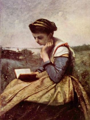 Jean-Baptiste-Camille Corot - Lesende Frau - 1.000 Teile (Puzzle)