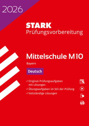 STARK Deutsch 10. Klasse - M10 Mittelschule 2026 Bayern - Prüfungsvorbereitung, m. 1 Buch, m. 1 Beil