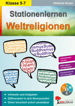Kohls Stationenlernen Weltreligionen, 5.- 6. Schuljahr