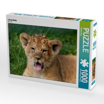 CALVENDO Puzzle Löwenbaby | 1000 Teile Lege-Größe 64x48cm Foto-Puzzle für glückliche Stunden