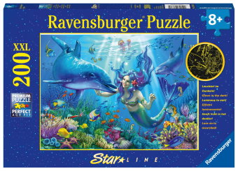 Kinderpuzzle 200 XXL Teile - Leuchtendes Unterwasserparadies