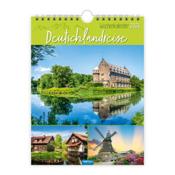 Trötsch Wochenkalender zum Hängen Deutschlandreise 2026