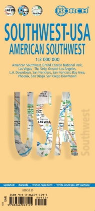 USA Southwest - American Southwest, Borch Map