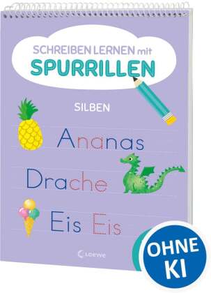 Schreiben lernen mit Spurrillen - Silben