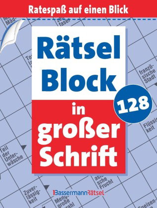 Rätselblock in großer Schrift 128 (5 Exemplare à 2,99 EUR)