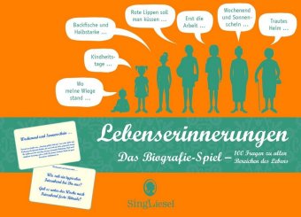 Lebenserinnerungen: Das Erinnerungsspiel. Ein heiter-besinnlich-vergnügliche Kartenspiel mit 100 Fra