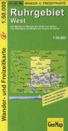 Ruhrgebiet West Wander- und Freizeitkarte