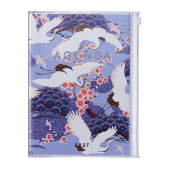 Mark's 2026/2027 Diary A5 Japan, Birds, Purple