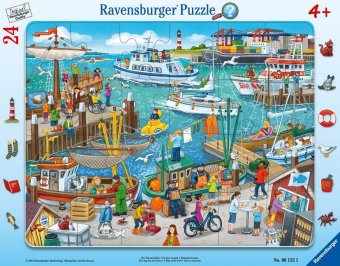 Kinderpuzzle 24 Teile - Ein Tag am Hafen