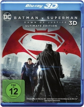Batman V. Superman: Dawn Of Justice 3D, 3 Blu-ray + Digital UV (Ultimate Edition)