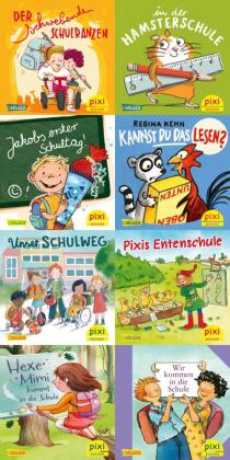 Pixi-Box 283: Geschichten für die Schultüte (8x8 Exemplare), 64 Teile