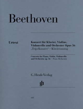 Ludwig van Beethoven - Konzert C-dur op. 56 für Klavier, Violine und Violoncello mit Begleitung des