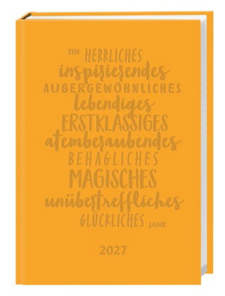 Kalenderbuch A6 gelb 2027
