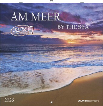 Alpha Edition - Am Meer 2026 Broschürenkalender, 30x30cm, Wandkalender mit Platz für Notizen und Ter