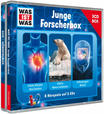 WAS IST WAS 3-CD-Hörspielbox. Junge Forscherbox, Audio-CD