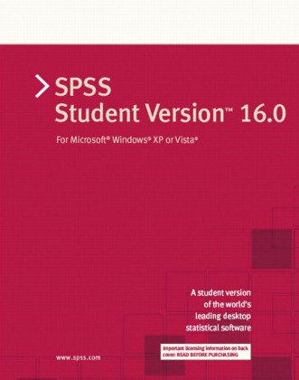 SPSS 16.0 Student Version for Windows, 1 CD-ROM