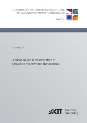 Lamination and recrystallization of perovskite thin films for photovoltaics
