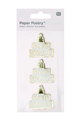 3D Sticker, Frohe Weihnachten