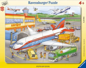 Kinderpuzzle 40 Teile - Kleiner Flugplatz
