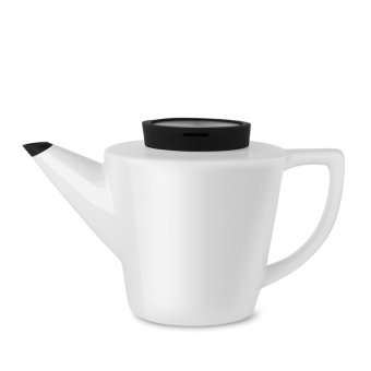Infusion Porzellan Teekanne 1l, schwarz