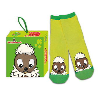 TRÖTSCH - Unser Sandmännchen Pittiplatsch Kindersocken Größe 27 bis 30