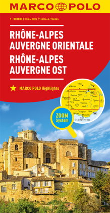 MARCO POLO Regionalkarte Rhône-Alpes, Auvergne Ost 1:300.000