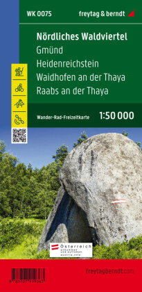 Nördliches Waldviertel, Wander-, Rad- und Freizeitkarte 1:50.000, freytag & berndt, WK 0075