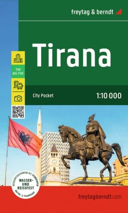 freytag & berndt Innenstadtplan Tirana 1:10.000