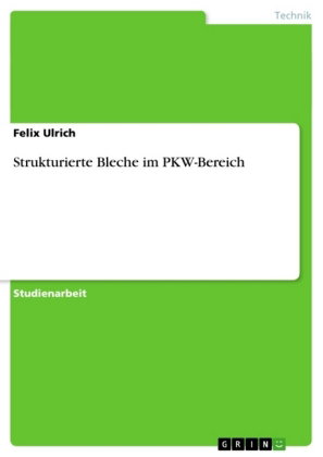 Strukturierte Bleche im PKW-Bereich