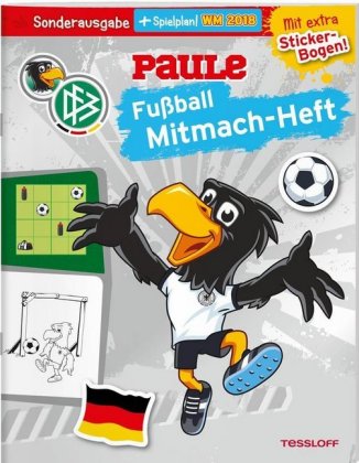 DFB PAULE Fußball Mitmach-Heft zur WM 2018 (mit Spielplan)