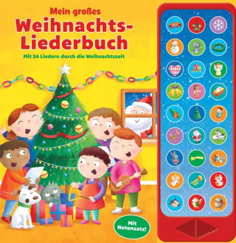 Mein großes Weihnachtsliederbuch - Mit 24 Liedern durch die Weihnachtszeit - 27-Button-Soundbuch - H
