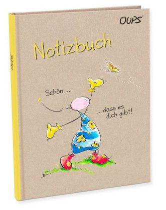 Oups Notizbuch - Gelb
