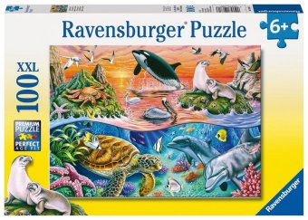 Kinderpuzzle 100 XXL Teile - Bunter Ozean