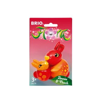BRIO Flora - 36216 Zinnia & Peach | Spielfiguren für endlosen fantasievollen Spielspaß für Mädchen u
