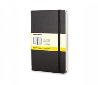 Moleskine Notizbuch, Large/A5, Kariert, Hard Cover, Schwarz