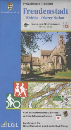 Topographische Freizeitkarte Baden-Württemberg Freudenstadt
