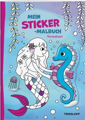 Mein Sticker-Malbuch. Meerjungfrauen