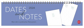 Zettelabreiß-Memo Wochenquerplaner 2024. Praktischer Tischquerkalender mit Kästchen zum Heraustrenne