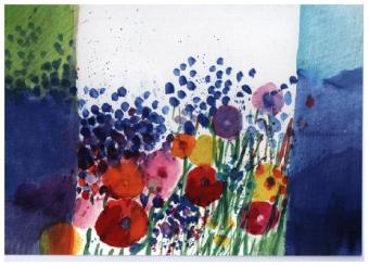 Kunstkarten "Farben d. Sommers" 5 Stk.