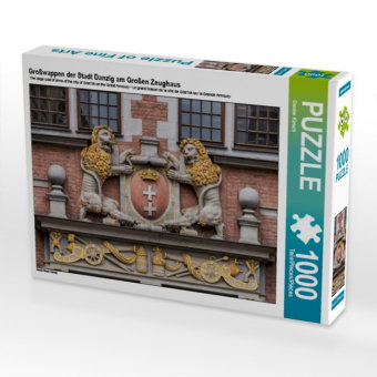 CALVENDO Puzzle Großwappen der Stadt Danzig am Großen Zeughaus | 1000 Teile Lege-Größe 64x48cm Foto-