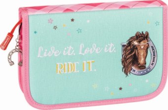 Brunnen Schüler-Etui 2 Klappen Ponylove