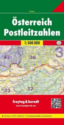 Freytag & Berndt Poster Österreich, Postleitzahlen