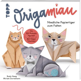OrigaMIAU. Niedliche Papiertiger zum Falten. Origamiblock mit Anleitungen.