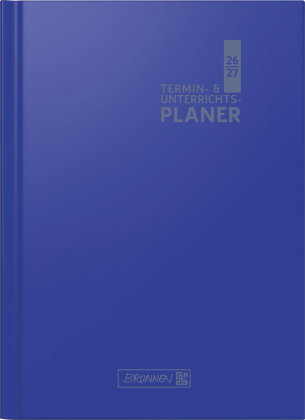 Termin- & Unterrichtsplaner 2026/2027 A4, Kunststoff, blau