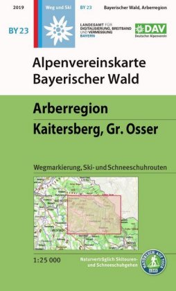 Alpenvereinskarte Bayerischer Wald, Arberregion, Kaitersberg, Gr. Osser