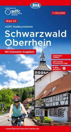 BVA ADFC Radtourenkarte Schwarzwald Oberrhein 1:150.000
