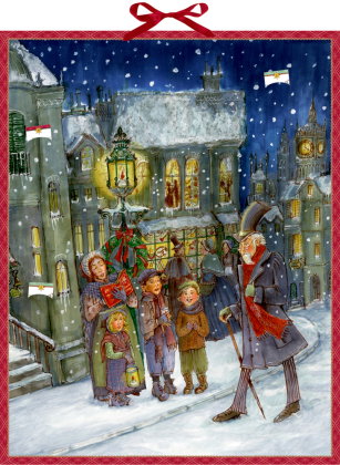 Zettel-Adventskalender - Die Weihnachtsgeschichte von Charles Dickens